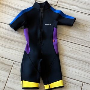 NRS Kids Swim Rashguard - Black, Blue, Purple, Yellow